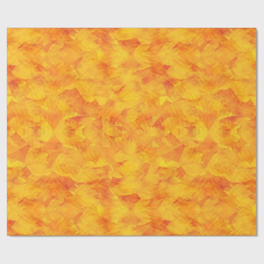 Oranje gele zonneschermen  cadeaupapier (Vlak)