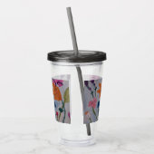 Oranje gelilies acryl drinkbeker (Links)
