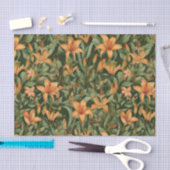 Oranje gelilies tissuepapier (Craft)