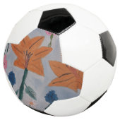 Oranje gelilies voetbal (Drie kwart)