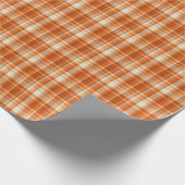 Oranje gelooid cadeaupapier (Hoek)