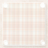 Oranje gelooid glazen onderzetter (Achterkant)