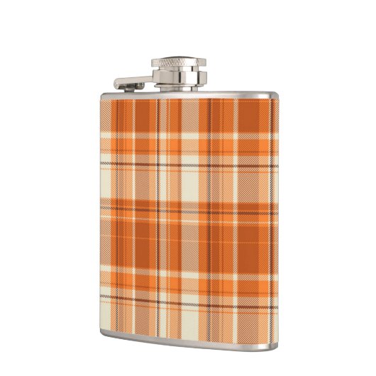 Oranje gelooid heupfles (Links)