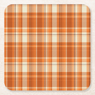 Oranje gelooid kartonnen onderzetters