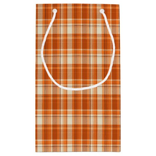 Oranje gelooid klein cadeauzakje (Achterkant)