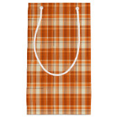 Oranje gelooid klein cadeauzakje (Voorkant)