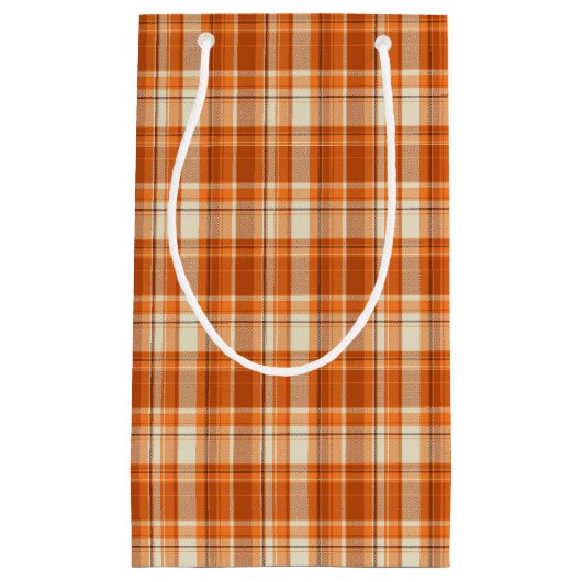 Oranje gelooid klein cadeauzakje (Voorkant)