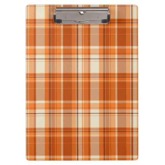 Oranje gelooid klembord (Voorkant)