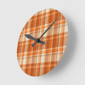 Oranje gelooid ronde klok (Hoek)