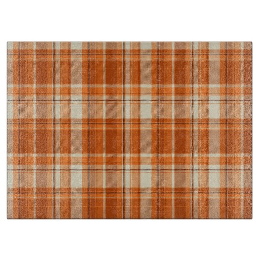 Oranje gelooid snijplank (Voorkant)