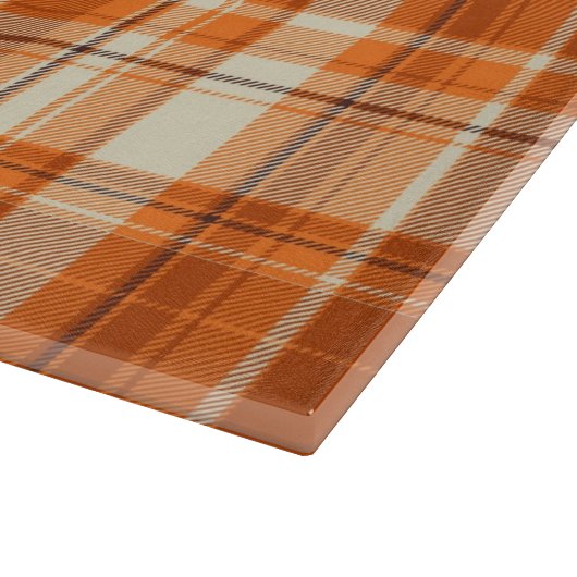 Oranje gelooid snijplank (Hoek)