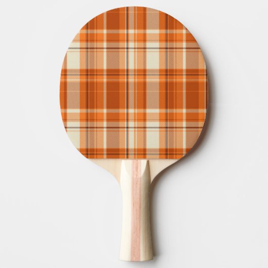 Oranje gelooid tafeltennisbatje (Voorkant)