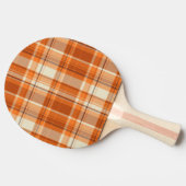 Oranje gelooid tafeltennisbatje (Zijkant)