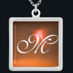 Oranje Gem-monogram Zilver Vergulden Ketting<br><div class="desc">Elegant en uniek ontwerp met edelsteen. Zeer nauwkeurige modellering en rendering van verpleegkundigen in 3D Studio Max door Bulgan Lumini.Part uit de serie Hyper Talismans.</div>