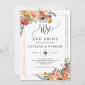 Oranje gemarigde bloemen stijgen en worden uitgeno kaart (Voorkant)