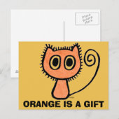 Oranje gemberkat, grappige katten Briefkaarten (Voorkant / Achterkant)