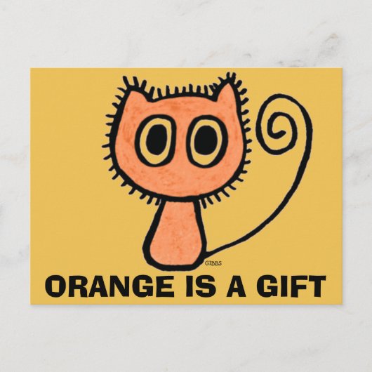 Oranje gemberkat, grappige katten Briefkaarten (Voorkant)