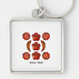 Oranje Gemstone Art. Sleutelhanger