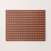 Oranje Gemstone Diamond Art, Oranje Legpuzzel (Horizontaal)