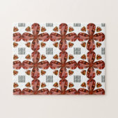 Oranje Gemstone Diamond Art, Oranje Legpuzzel (Horizontaal)