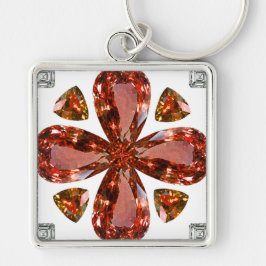 Oranje Gemstone Diamond Art, Oranje Sleutelhanger
