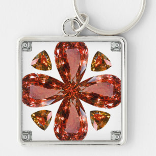 Oranje Gemstone Diamond Art, Oranje Sleutelhanger