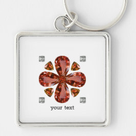 Oranje Gemstone Diamond Art, Oranje Sleutelhanger