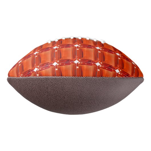 Oranje Gemstone Pattern American Football (Gedraaid 270)