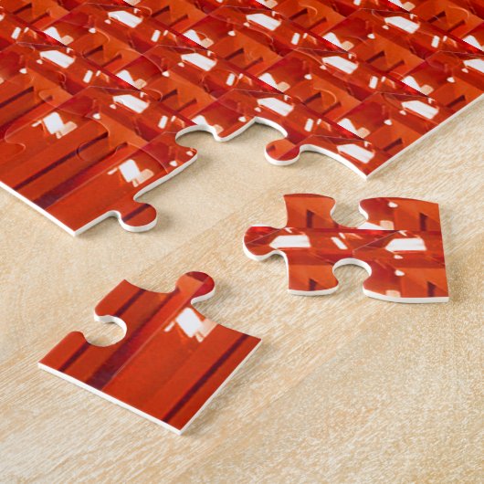 Oranje Gemstone Pattern Legpuzzel (Zijkant)
