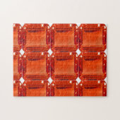 Oranje Gemstone Pattern Legpuzzel (Horizontaal)