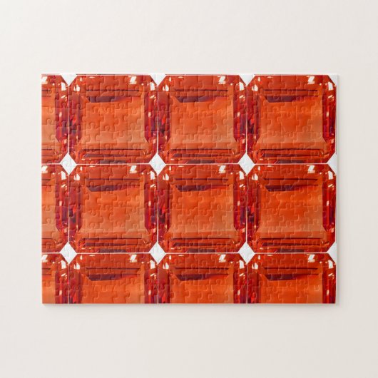Oranje Gemstone Pattern Legpuzzel (Horizontaal)