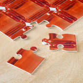 Oranje Gemstone Pattern Legpuzzel (Zijkant)