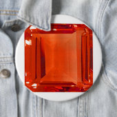 Oranje Gemstone Pattern Ronde Button 6,0 Cm (In situ)