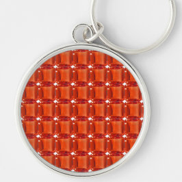 Oranje Gemstone Pattern Sleutelhanger