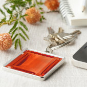 Oranje Gemstone Pattern Sleutelhanger (Zijkant)