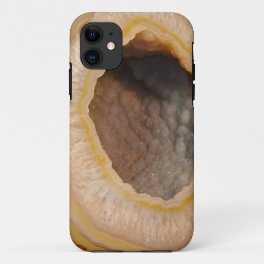 Oranje Geode 3D iPhone 5 hoesje (Achterkant)