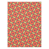 Oranje geometrisch Abstract patroon Tafelkleed (Voorkant)