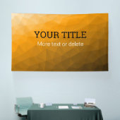 Oranje geometrisch gaas Driehoekige aangepaste tek Spandoek (Beurs)