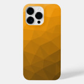 Oranje geometrisch maaspatroon van de gradiënt iPhone hoesje (Achterkant)