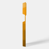 Oranje geometrisch maaspatroon van de gradiënt iPhone hoesje (Rechterkant)