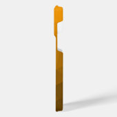 Oranje geometrisch maaspatroon van de gradiënt iPhone hoesje (Linkerkant)