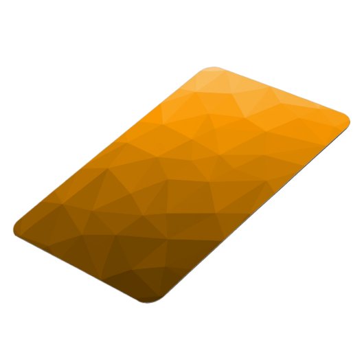 Oranje geometrisch maaspatroon van de gradiënt magneet (Linkerzijde)