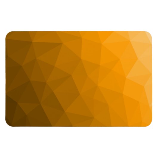 Oranje geometrisch maaspatroon van de gradiënt magneet (Horizontaal)