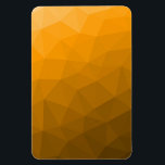 Oranje geometrisch maaspatroon van de gradiënt magneet<br><div class="desc">Oranje gradiënt geometrisch maaspatroon. Driehoek geometrisch netwerk met licht donker oranje ombre gradiënt.</div>