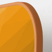 Oranje geometrisch maaspatroon van de gradiënt Mon Pickleball Paddle (Links Detail)