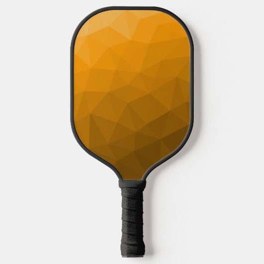 Oranje geometrisch maaspatroon van de gradiënt pickleball paddle (Voorkant)