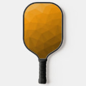 Oranje geometrisch maaspatroon van de gradiënt pickleball paddle (Achterkant)