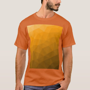 Oranje geometrisch maaspatroon van de gradiënt t-shirt