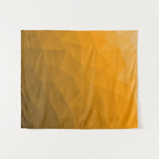 Oranje geometrisch maaspatroon van de gradiënt wandkleed (Voorkant (horizontaal))