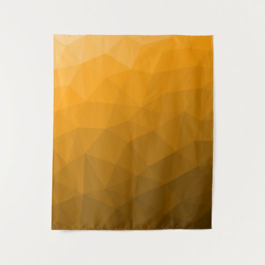 Oranje geometrisch maaspatroon van de gradiënt wandkleed (Voorkant)